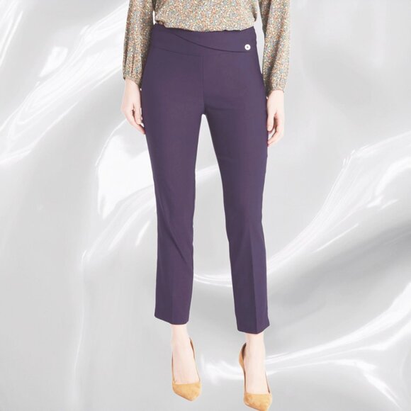 Tribal Pants - Tribal Fia High Rise Pull On Ankle Pants - Size 10